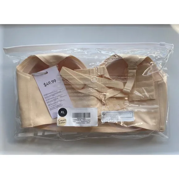 Comfelie Seamless Wireless Bra Cream Size XL New with Tags - Picture 8 of 10